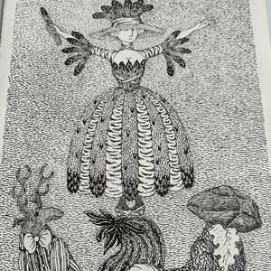 Edward Gorey La Duchesse de K Ballet Art Print 16x11 Illustration ~260217-WH 776